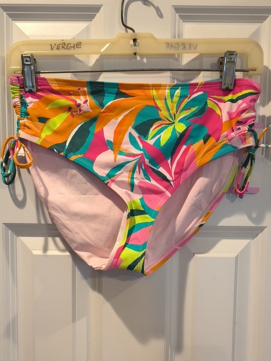 Anne Cole Other - Anne Cole Tropical Floral Bikini Bottoms in Pink, Teal, Orange